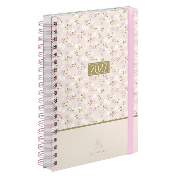 Agenda Diária Plus Flower Field Bege 2027
