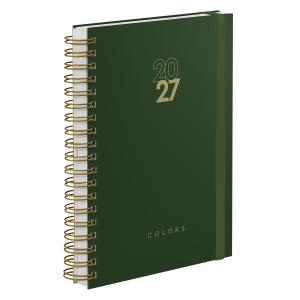 Agenda Diária Plus Solid Colors Verde Militar 2027