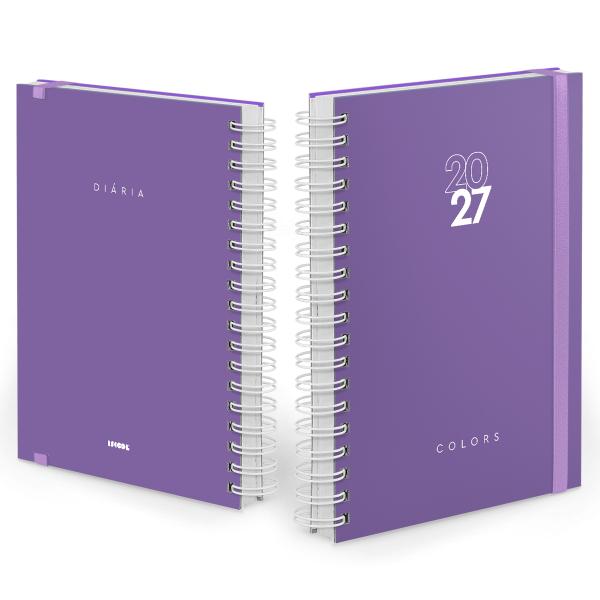 Agenda Diária Plus Solid Colors Lilás 2027