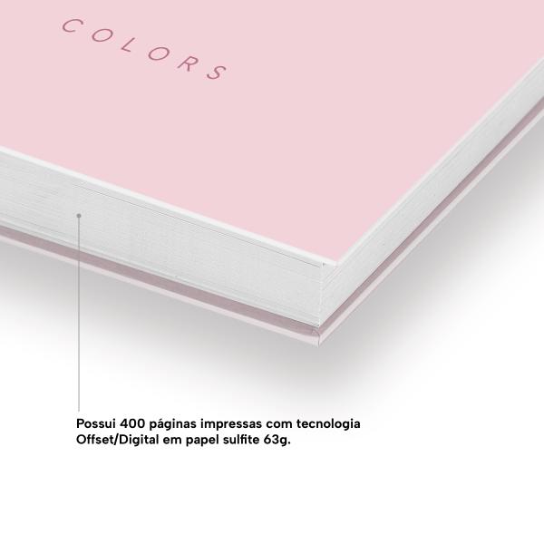 Agenda Diária Solid Colors Rosa Claro 2027