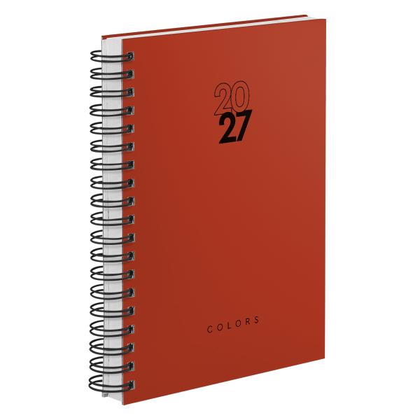 Agenda Diária Solid Colors Vermelho 2027