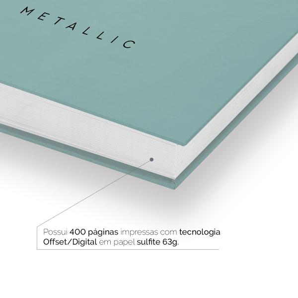 Agenda Diária Solid Metallic Verde Oceano 2027