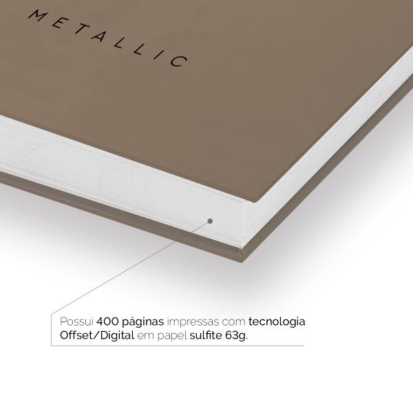 Agenda Diária Solid Metallic Bronze 2027