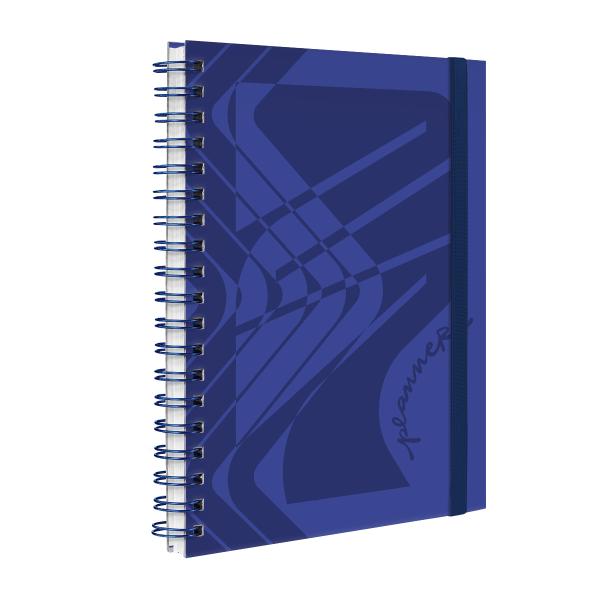 Agenda Planner Semanal Plus Abstrato Zebra Azul 2027