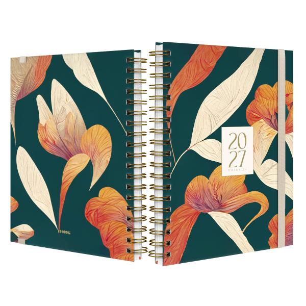 Agenda Planner Semanal Plus Botanics Modern Exotic Floral 2027