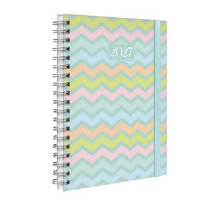 Agenda Planner Semanal Plus Colors Sweet Chevron Verde 2027