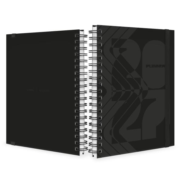 Agenda Planner Semanal Plus Contoured Zebra Preto 2027