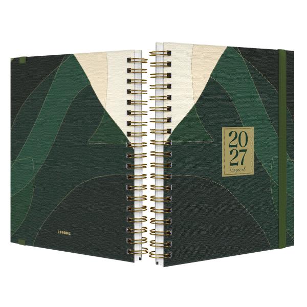 Agenda Planner Semanal Plus Costa Verde Detalhes 2027