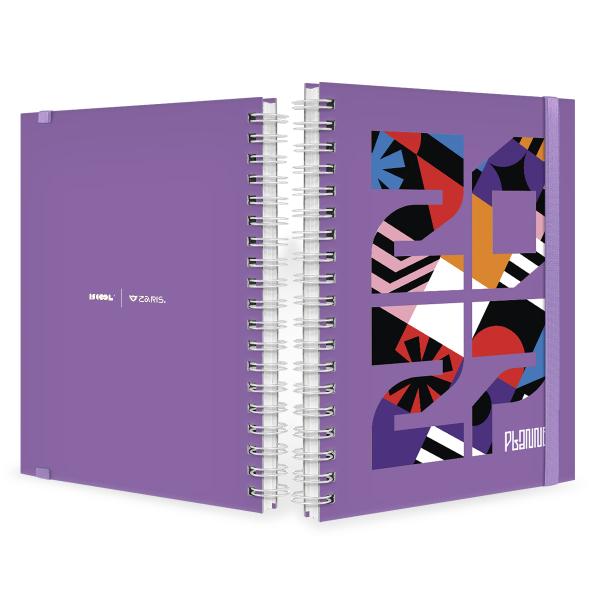 Agenda Planner Semanal Plus O'Clock Roxo 2027