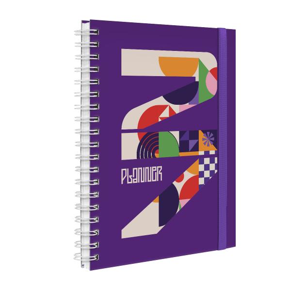 Agenda Planner Semanal Plus Silhouette Roxo 2027