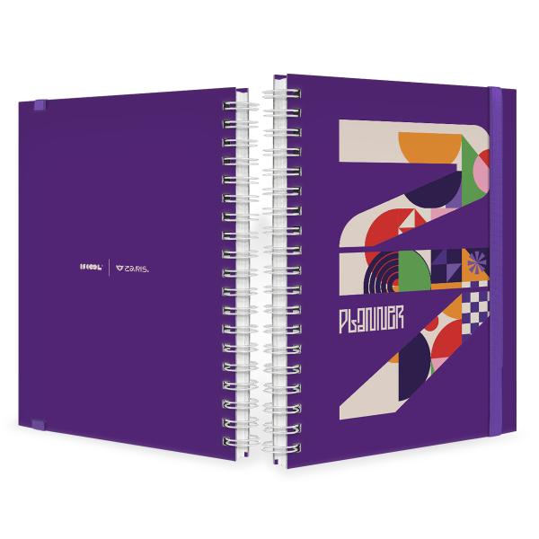 Agenda Planner Semanal Plus Silhouette Roxo 2027