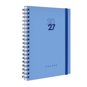 Agenda Planner Semanal Plus Solid Colors Azul Claro 2027