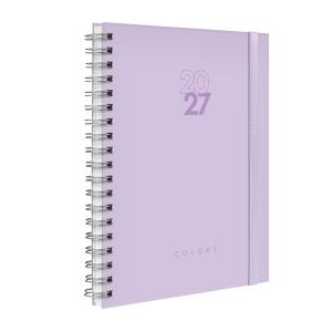 Agenda Planner Semanal Plus Solid Colors Lavanda 2027