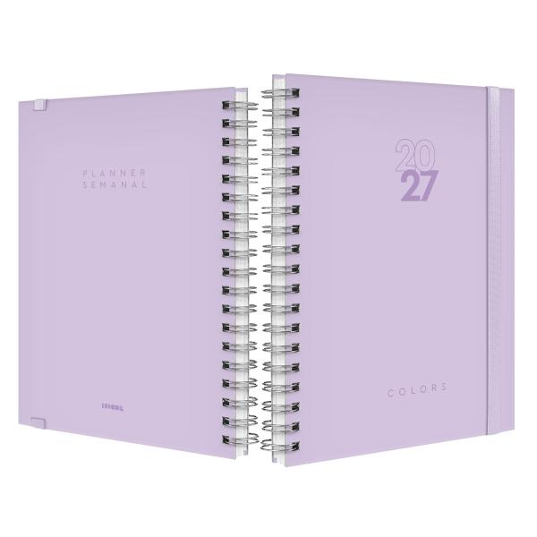Agenda Planner Semanal Plus Solid Colors Lavanda 2027