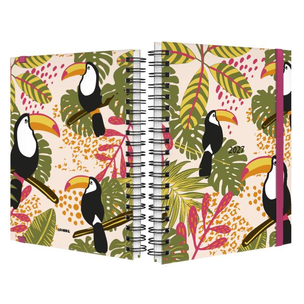 Agenda Planner Semanal Plus Tropical Tucano Rosa 2027