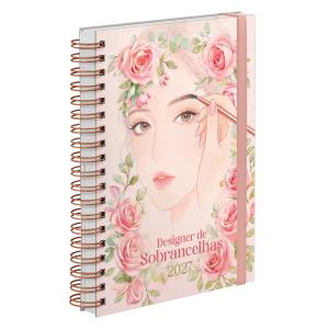 Agenda Comercial Plus Design de Sobrancelhas Romantic Beauty 2027
