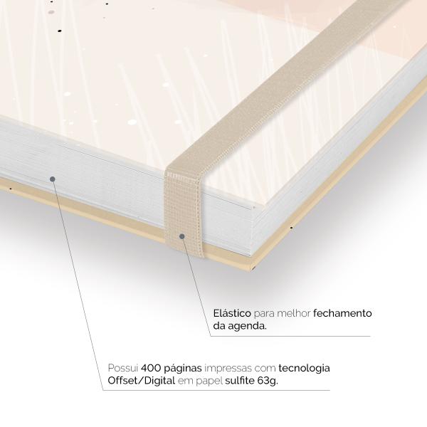 Agenda Comercial Plus Face Linear Bege 2027