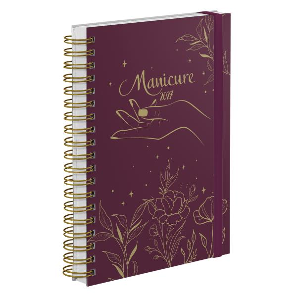 Agenda Comercial Plus Manicure Flower Sublime Marsala 2027
