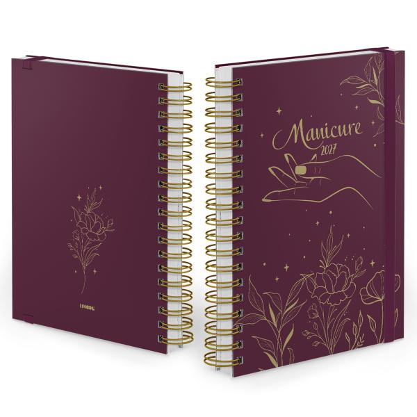 Agenda Comercial Plus Manicure Flower Sublime Marsala 2027