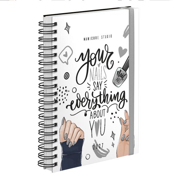 Agenda Comercial Plus Nail Designer Art Prata 2027