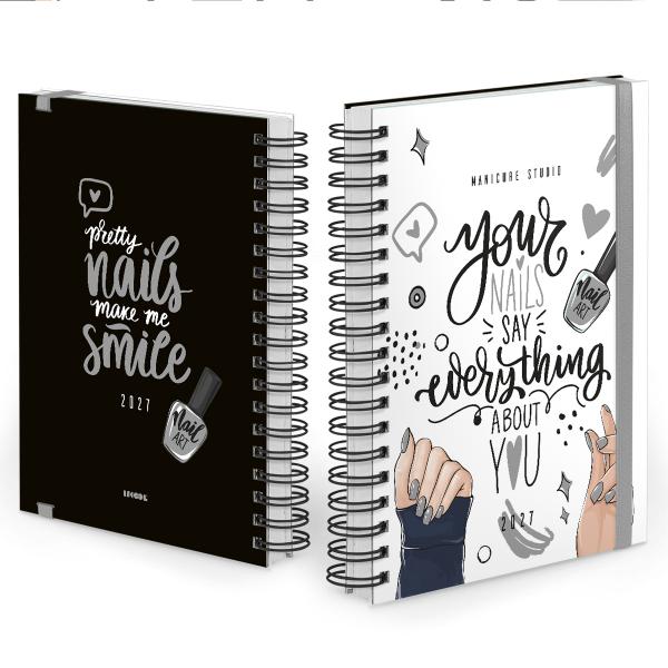 Agenda Comercial Plus Nail Designer Art Prata 2027