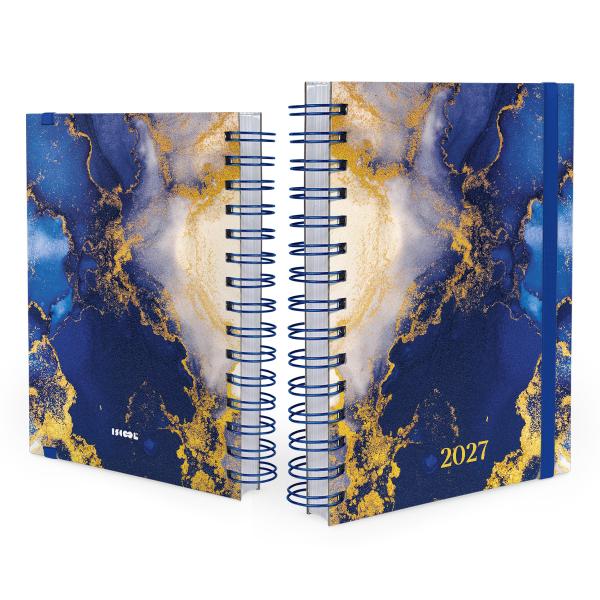 Agenda Plus Mármore Azul Escuro 2027