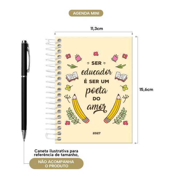 Agenda Mini Professores Poeta do Amor 2027