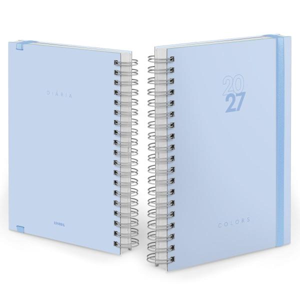Agenda Diária Plus Solid Colors Azul Celeste 2027