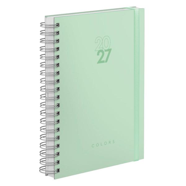 Agenda Diária Plus Solid Colors Verde Menta 2027