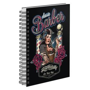 Agenda Comercial Personalizada Barbearia Classic Preto 2027