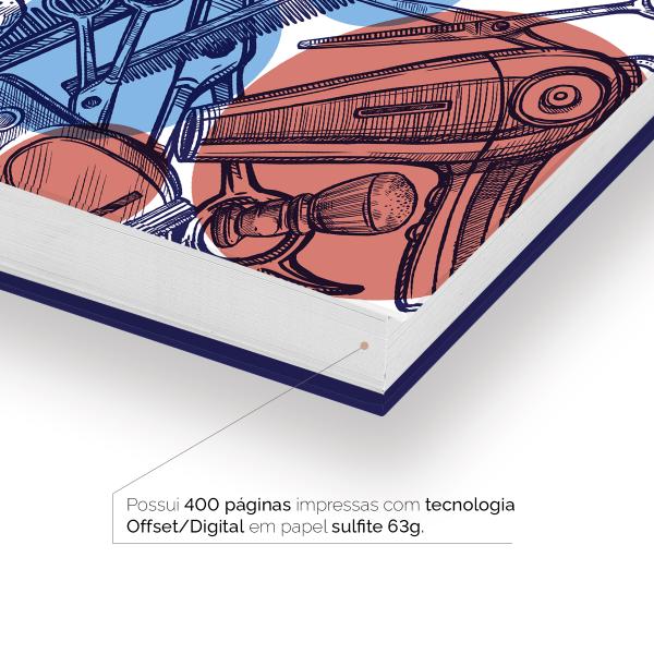 Agenda Comercial Personalizada Barbearia Barbeiro Branca 2027