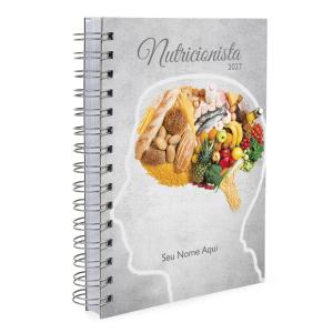 Agenda Personalizada Profissões Nutricionista Cinza 2027