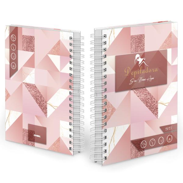 Agenda Comercial Personalizada Depiladora Rosê 2027