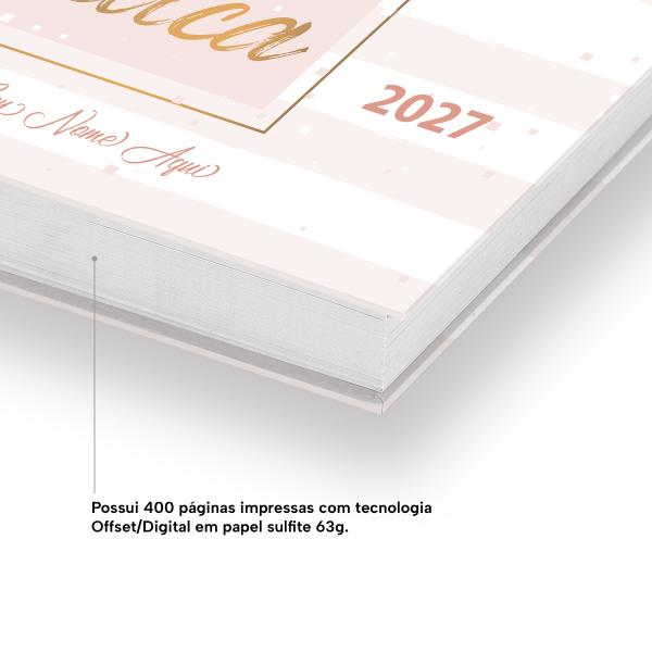 Agenda Comercial Personalizada Estética Facial Nude 2027