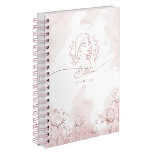 Agenda Comercial Personalizada Estética Delicate Rosa 2027