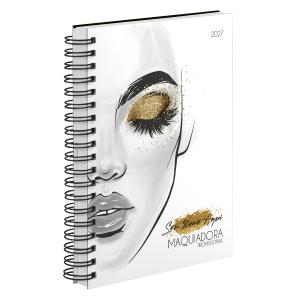 Agenda Comercial Personalizada Maquiadora Brilho 2027