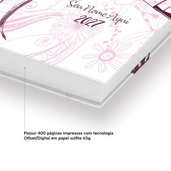 Agenda Comercial Personalizada Maquiadora Makeup 2027