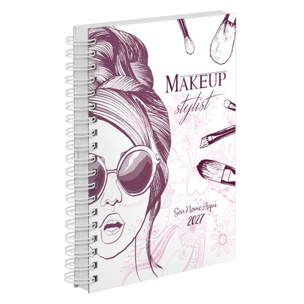 Agenda Comercial Personalizada Maquiadora Makeup 2027