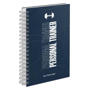 Agenda Comercial Personalizada Personal Trainer Azul 2027