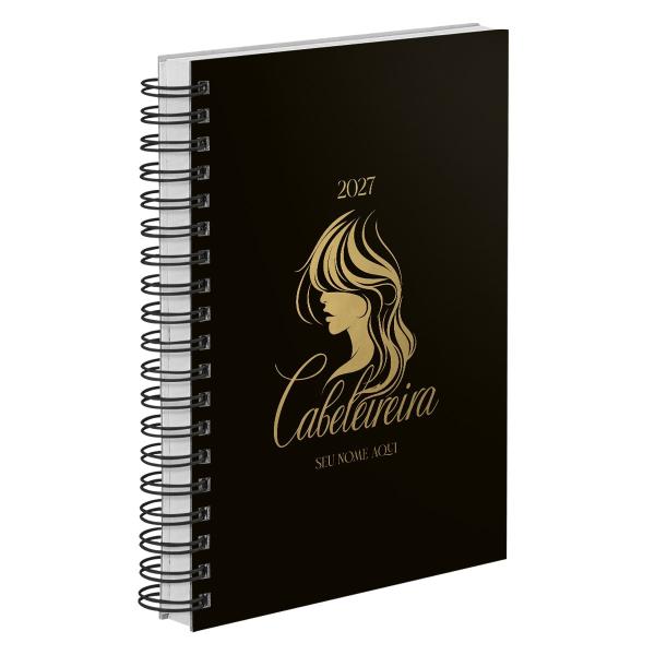 Agenda Comercial Personalizada Cabeleireira Beleza & Estilo 2027