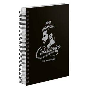 Agenda Comercial Personalizada Cabeleireiro Corte & Estilo 2027