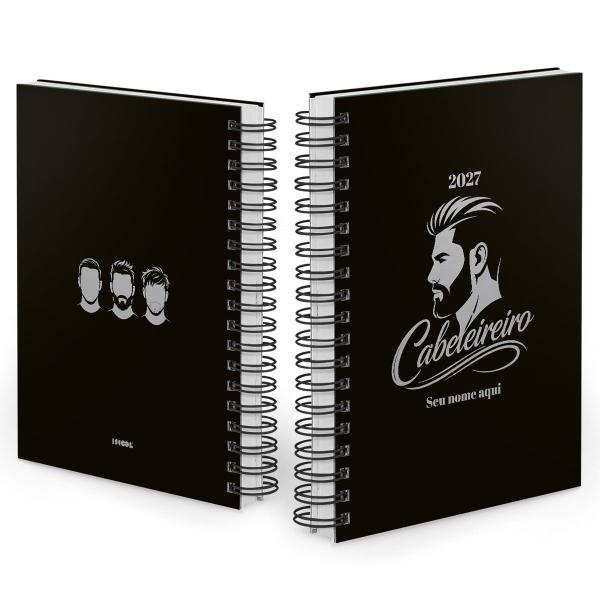 Agenda Comercial Personalizada Cabeleireiro Corte & Estilo 2027