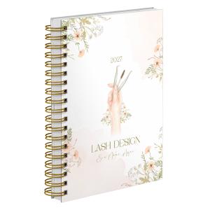 Agenda Comercial Personalizada Lash Design Ateliê Flora 2027