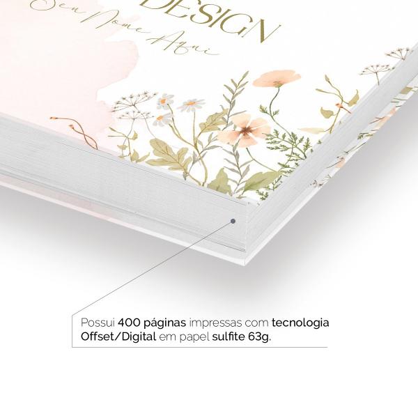 Agenda Comercial Personalizada Lash Design Ateliê Flora 2027