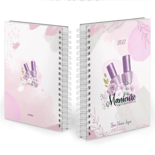 Agenda Comercial Personalizada Manicure Toque de Seda 2027