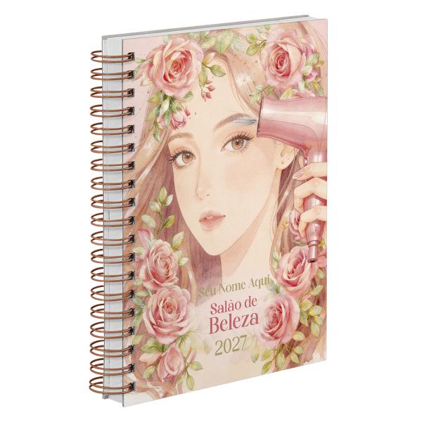 Agenda Comercial Personalizada Salão de Beleza Romantic Beauty 2027