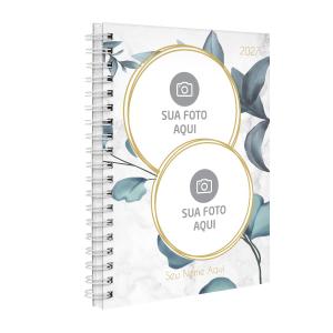 Agenda Planner Semanal Personalizada Com 2 Fotos Folhas 2027
