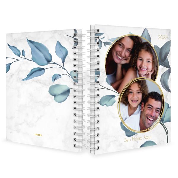 Agenda Planner Semanal Personalizada Com 2 Fotos Folhas 2027
