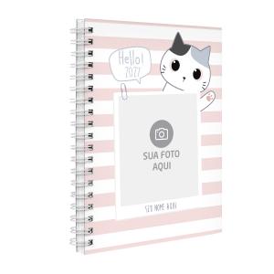 Agenda Planner Semanal Personalizada Foto Gata Listras 2027