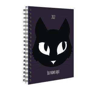 Agenda Planner Semanal Personalizada Pets Gato Roxo 2027